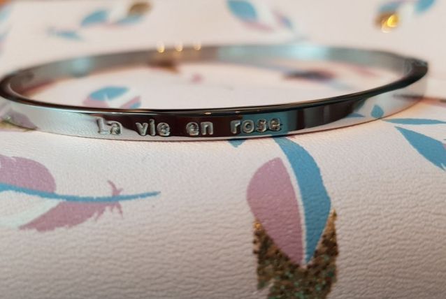 Bracelet à Message Acier Inoxydable Argent 