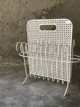 Porte-revues Mategot blanc en métal