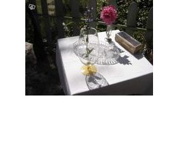 VASE avec pied marron Forme verre VINTAGE
