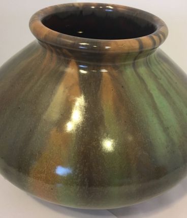 Vase Grès Flammé Art Nouveau Faïencerie De Bouffioulx 9528