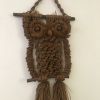 Hibou en macramé