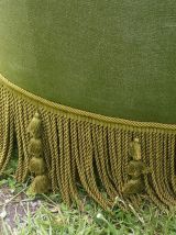 Banquette crapaud ancienne vert olive