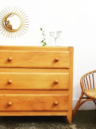 Commode vintage pieds compas