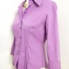 Chemise cintrée chic working girl violet lilas parme vintage