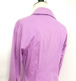 Chemise cintrée chic working girl violet lilas parme vintage