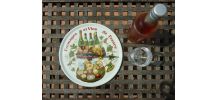 Plateau à fromages et vins de France en porcelaine CNP