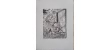 Gravure signée, numérotée, G. GIANNINI Alice au pays des M