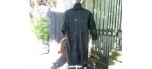 Manteau de cuir  noir 