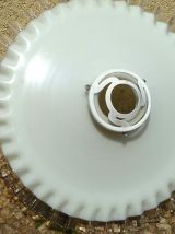 suspension , abat jour en opaline  ancien
