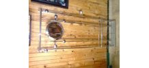 Porte -manteaux    inox 