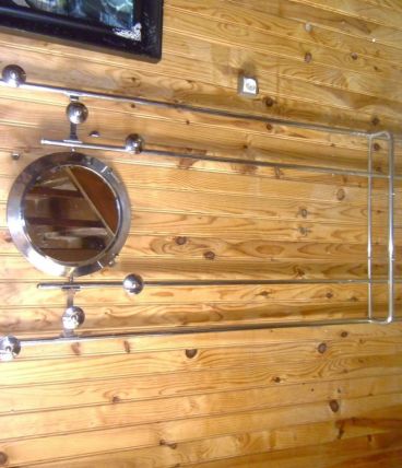 Porte -manteaux    inox 