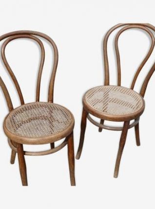 Josef Hoffman 2 chaises cannées
