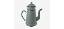 Cafetière tole émaillée blanche