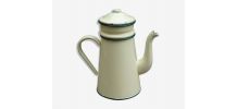 Cafetière tole émaillée jaune
