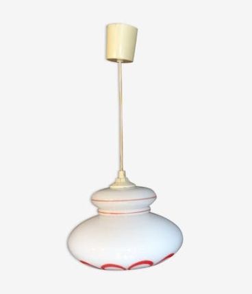 suspension en verre années 60