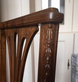 Chaise Art Nouveau bois