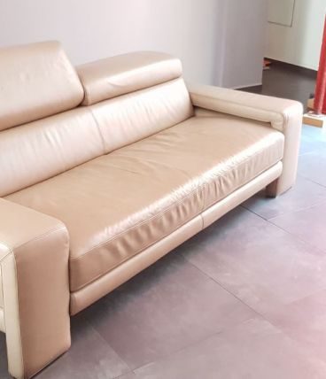 Ensemble Canapé, Fauteuil et Pouf