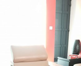 Ensemble Canapé, Fauteuil et Pouf