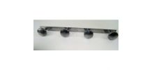 Patère aluminium 4 têtes