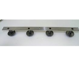 Patère aluminium 4 têtes