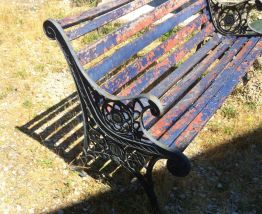 Banc en fer forgé 