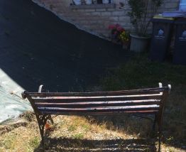 Banc en fer forgé 