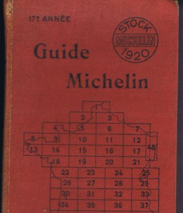 Guide rouge Michelin France 1920