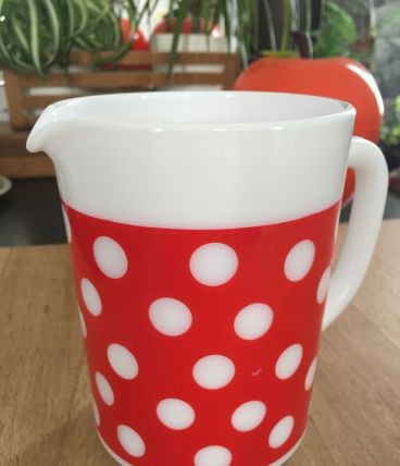 Pichet arcopal à pois POLKA