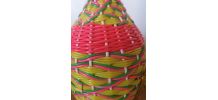 bouteille scoubidou et laiton