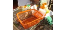 Grande Panière Vintage ORANGE 70' 