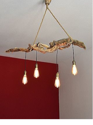 Lustre bois floté