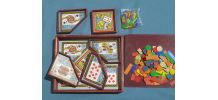 jeu de nain jaune en  bois ancien