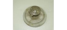 encrier verre blanc ancien