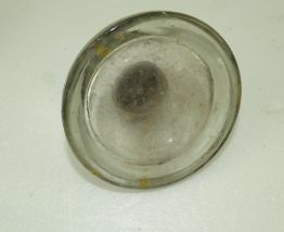 encrier verre blanc ancien
