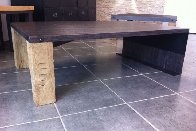 TABLE BASSE STYLE INDUSTRIEL