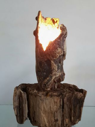 Lampe bois 