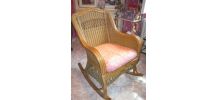 Fauteuil  rocking chair rotin