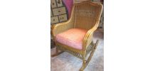 Fauteuil  rocking chair rotin