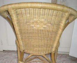 lot 2 chaises rotin (identiques)