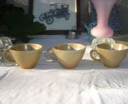  3 Tasses à Thé ou Bolées GRES VILLAGE