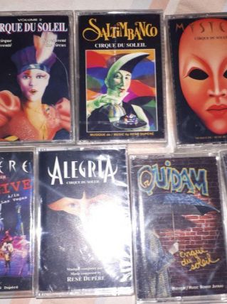 Cassesttes audio cirque du soleil
