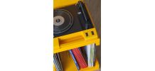 Tourne disque Philips 180 + range vinyle  SOMM - Vintage 70s