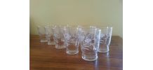 Lot de 10 moyens verres Vintage