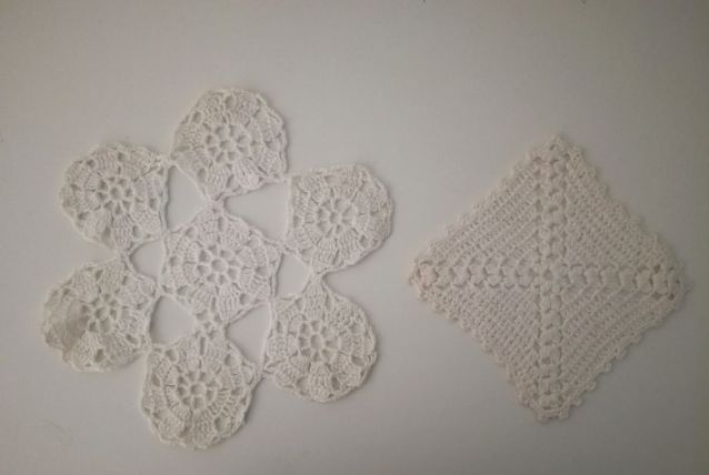 Napperons faits main, crochet