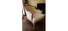 fauteuil bergère moderne blanc cassé