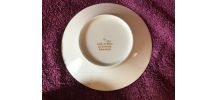 TASSE PORCELAINE LIMOGES NEUVE BLANC BORDEAUX DOREE 