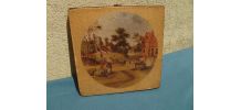 image sur bois ,  ancien , vintage