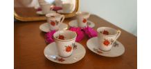 Set de 4 tasses + coupelles Bavaria