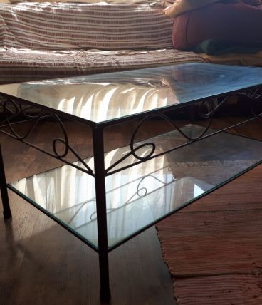 Table basse fer forgé 