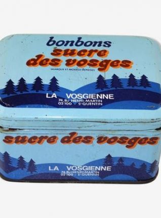 Boite sucre des vosges vintage
